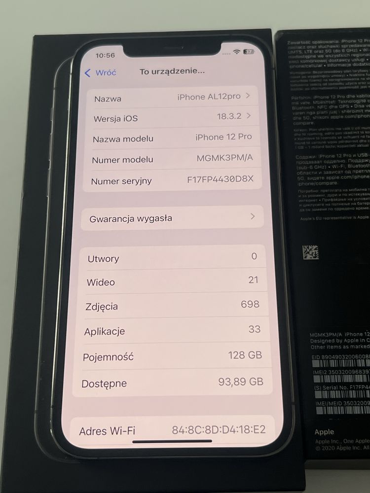 Iphon 12 pro 128 zGb jak nowy
