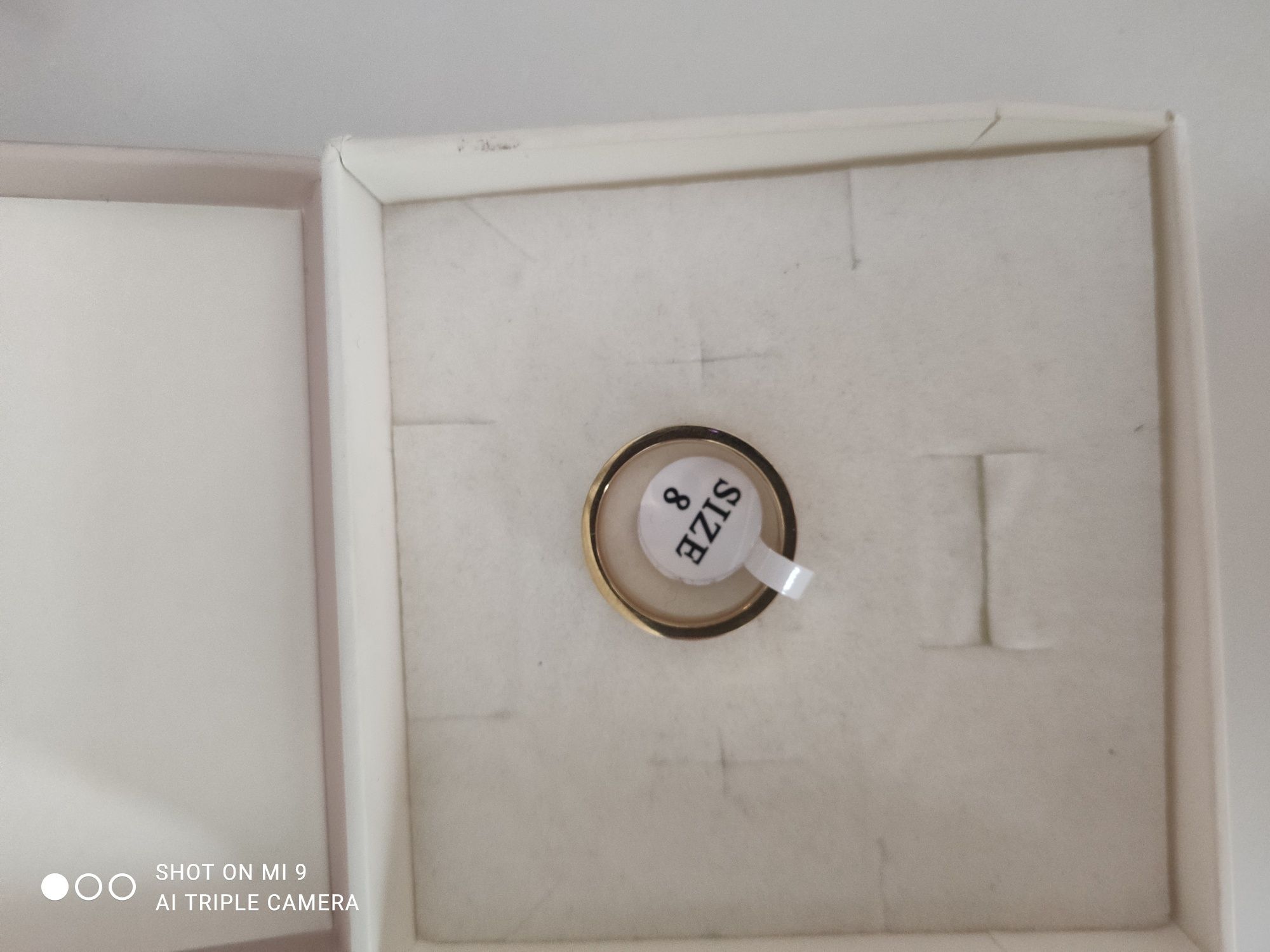 Obrączka unisex stal chirurgiczna rozmiar 8