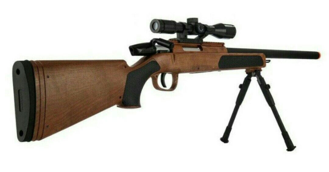 Детская Снайперская винтовка CYMA ZM51C. Оптический прицел. Металл.