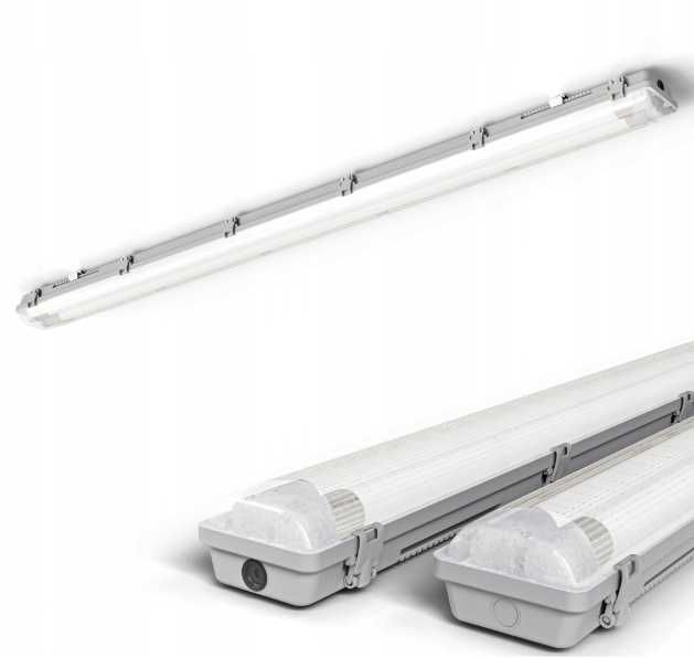 Oprawa Hermetyczna Lampa LED Świetlówka Do Garażu 120cm Natynkowa