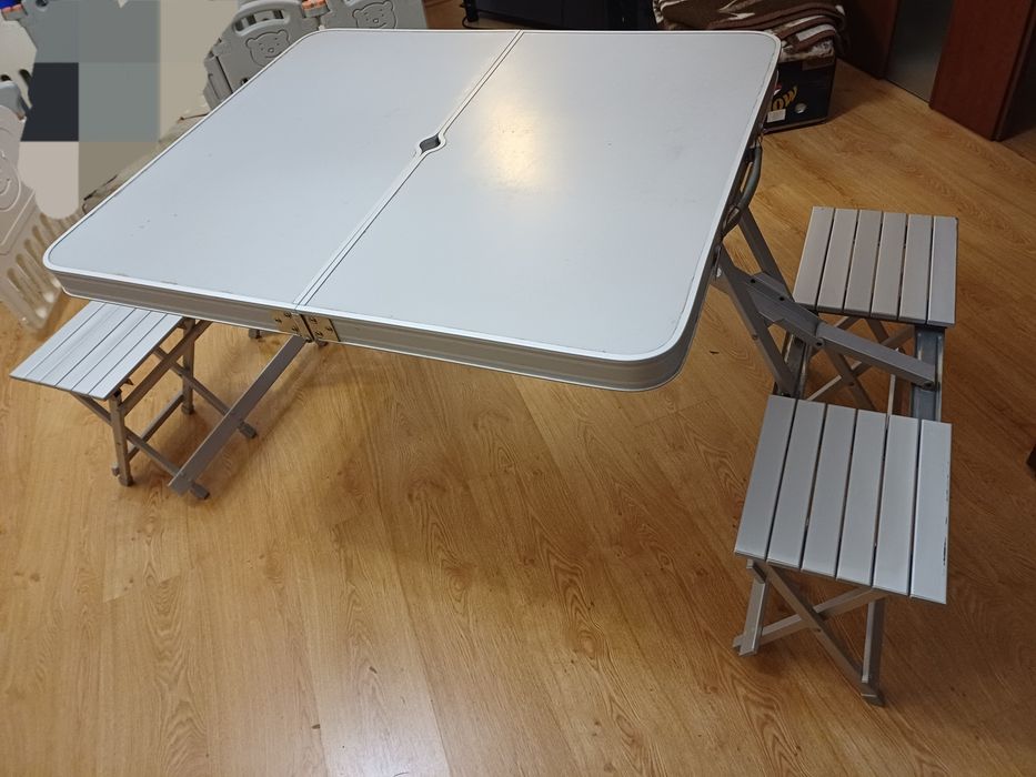 Rozkladany stol turystyczny kempingowy walizka