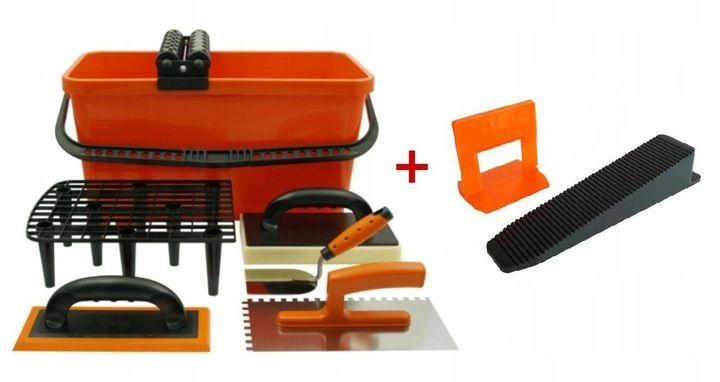 Solid Wiadro Do Fugowania 20l Gąbka Paca Kielnia 7 Elementów +gratis