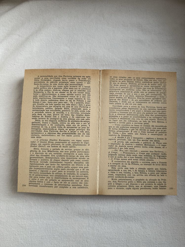 Livro Guerra e Paz, Leo Tolstoy, volumes I e II