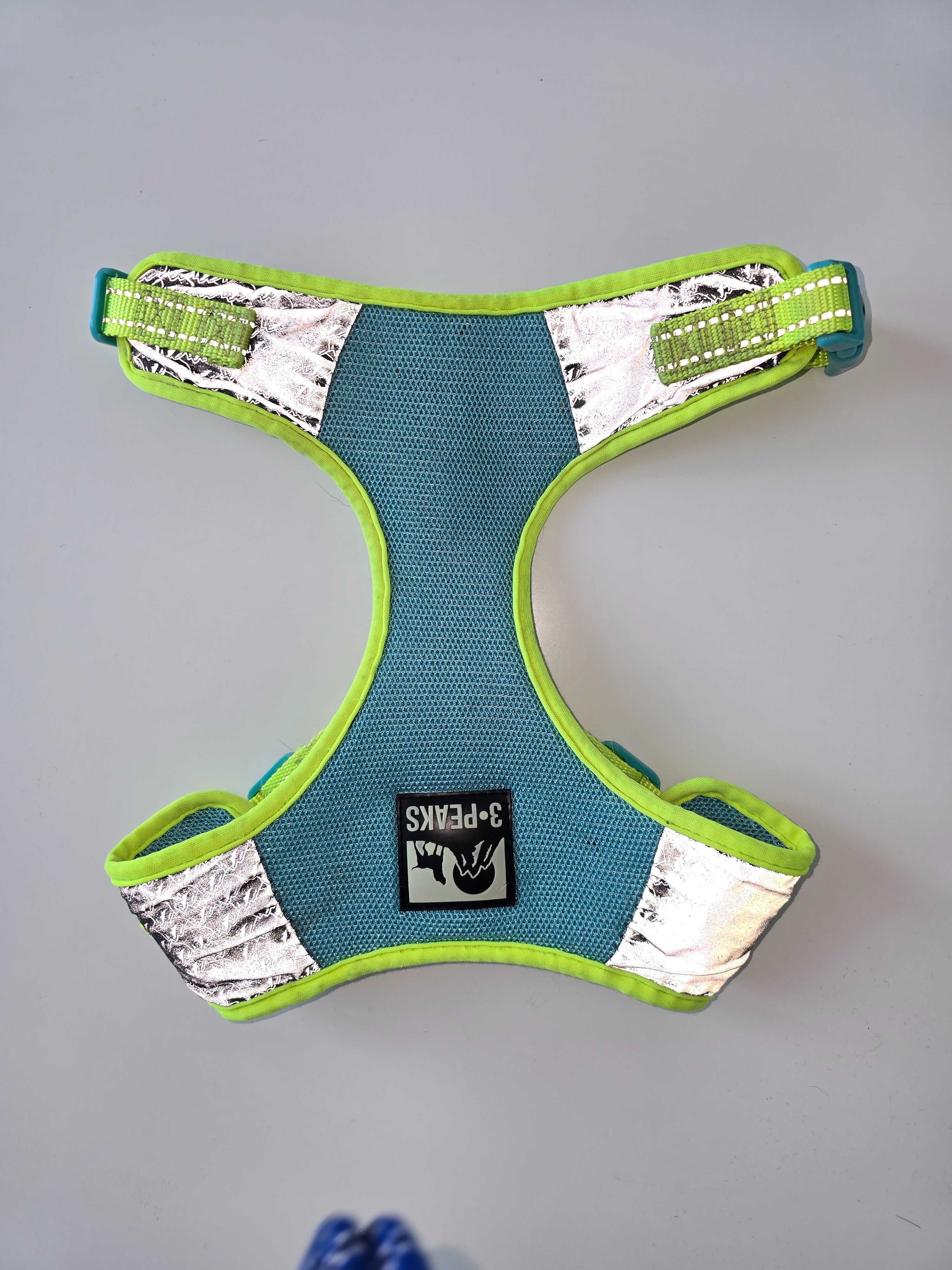 Szelki 3 PEAKS 55-77 cm dla psa miękkie  odblaskowe szczeniak