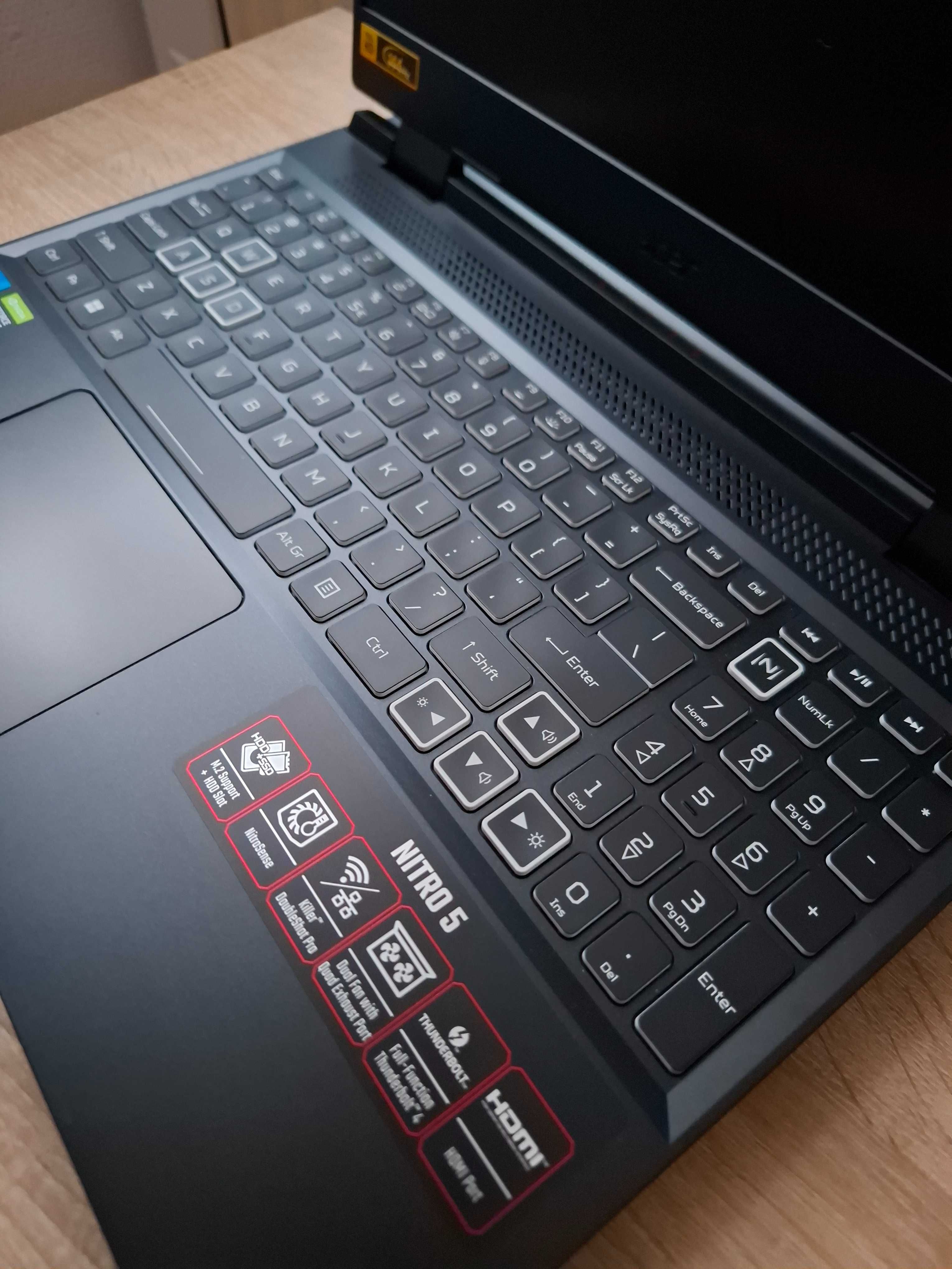 Gwarancja ACER NITRO 5- i5 12500H/16Gb/2x 512Gb NVMe/RTX3060-6Gb/W11