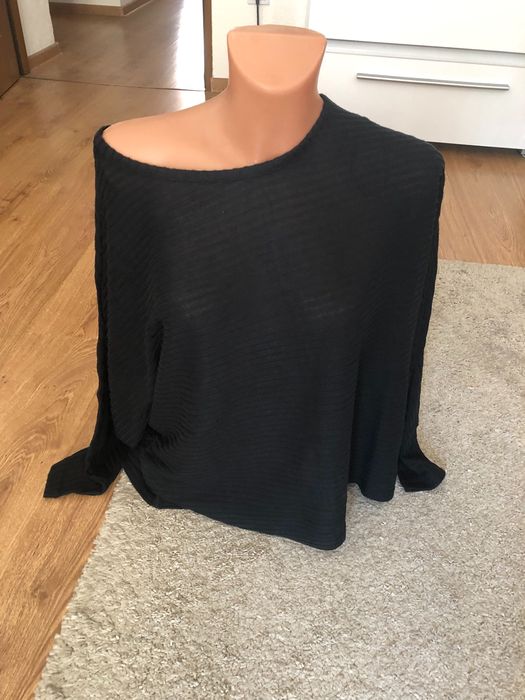Bluzka czarna nowa luźna owersize