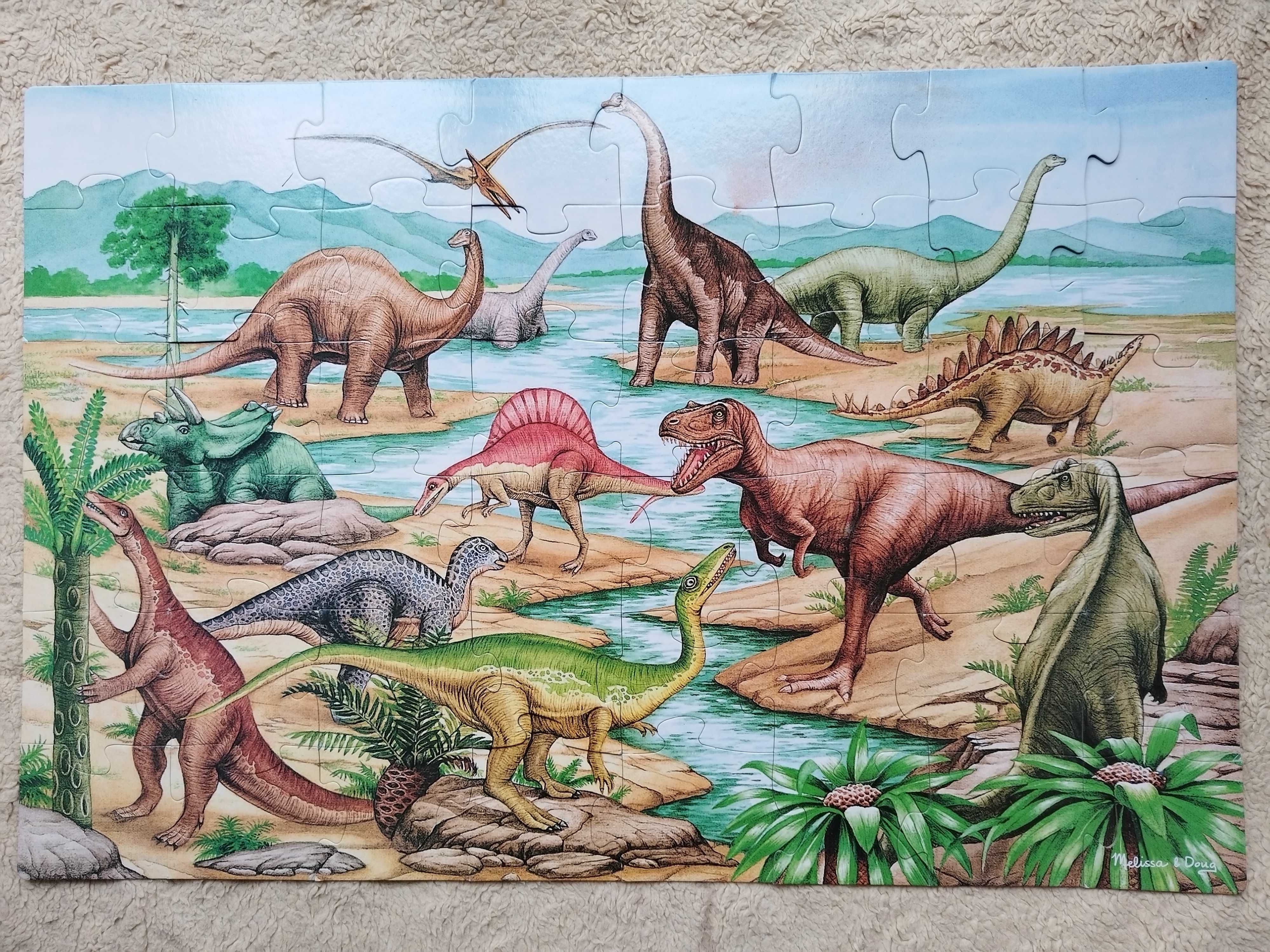 Duże Puzzle Dinozaury Melissa & Doug duże xxl