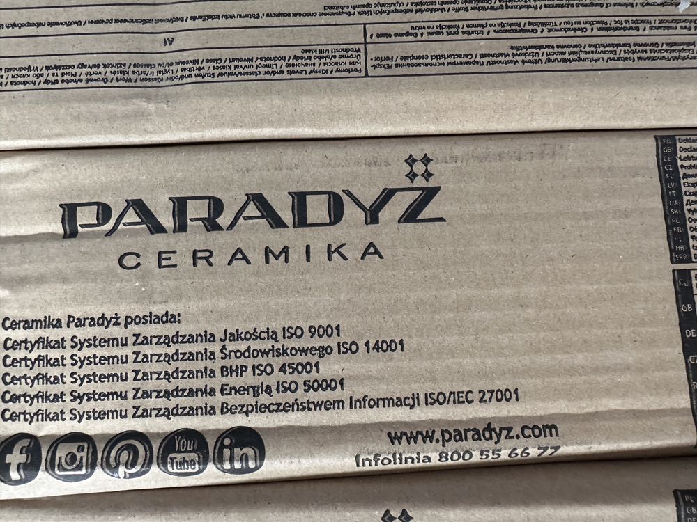 Paradyż Gamma Bianco Ściana Połysk 9,8X9,8 cm- płytka scienna