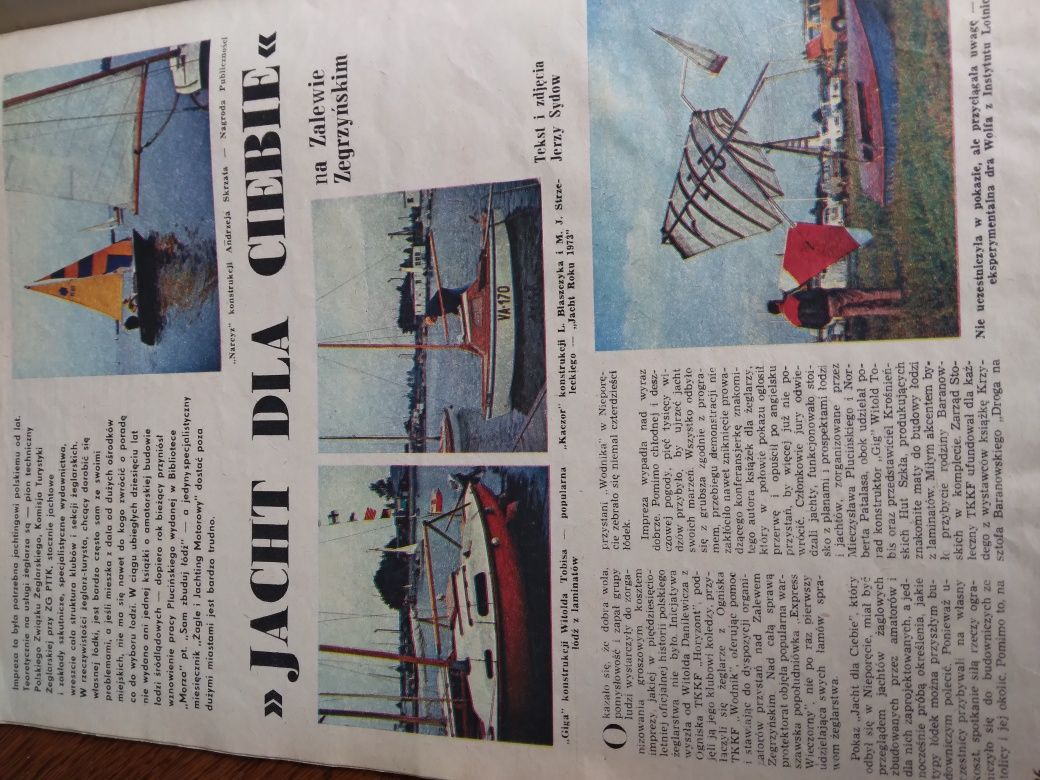 Miesięcznik Morze  1974r x 2