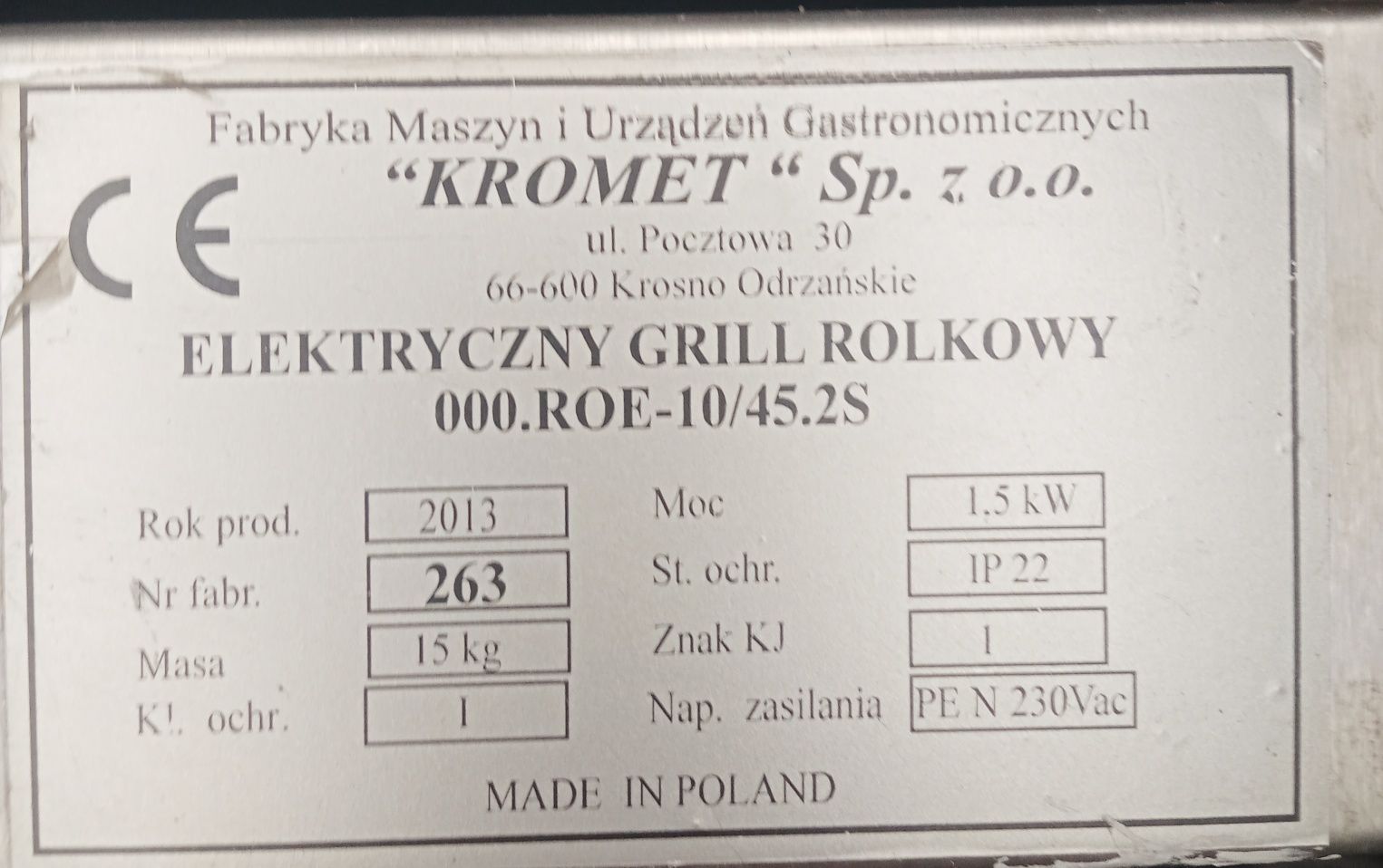 Elektroniczny Grill Rolkowy