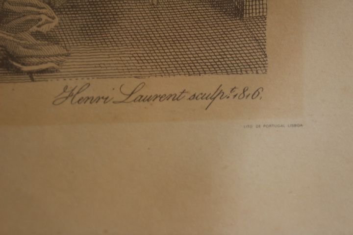 Gravura F Gérard Direx Lusíadas CANTO III Assassínio Inês Castro XIX