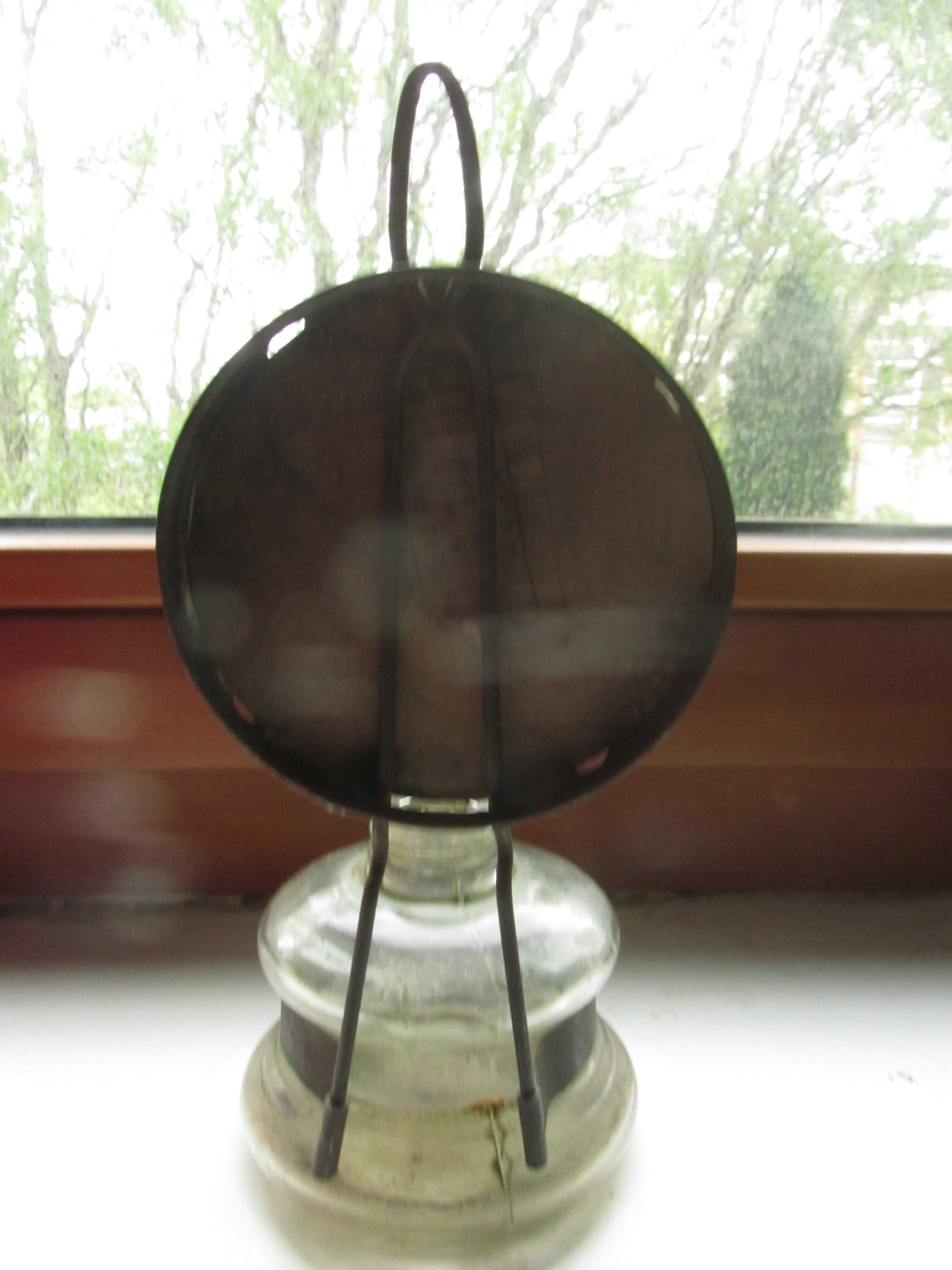 lampa naftowa z lustrem stara PRL bez banera