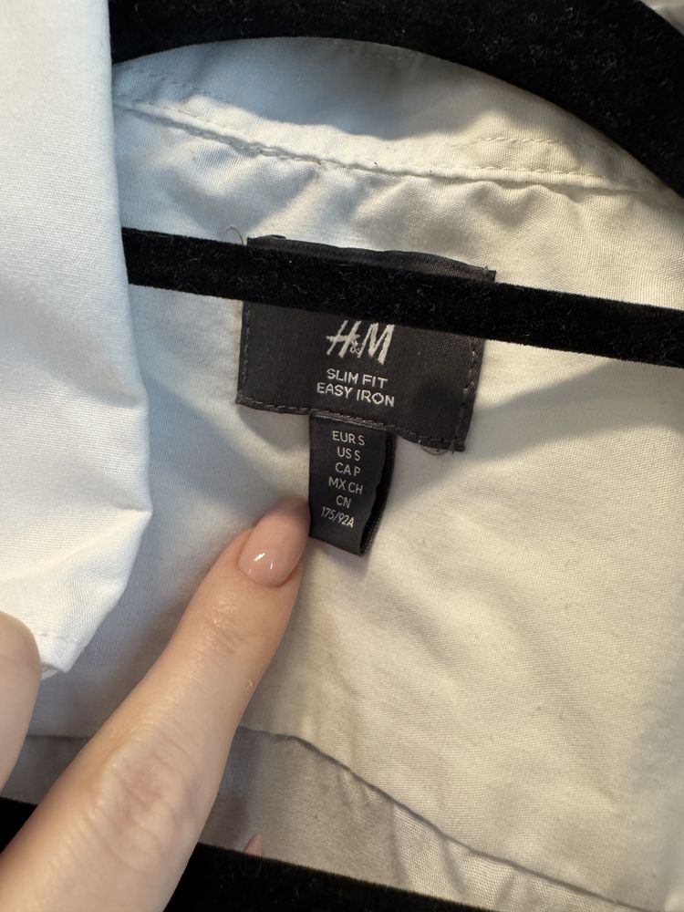 Biała koszula gładka h&m S