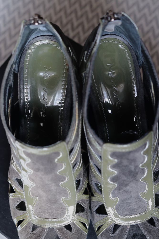 Босоніжки жіночі, 37 р., туфлі на високих підборах. Натур. замша/шкіра