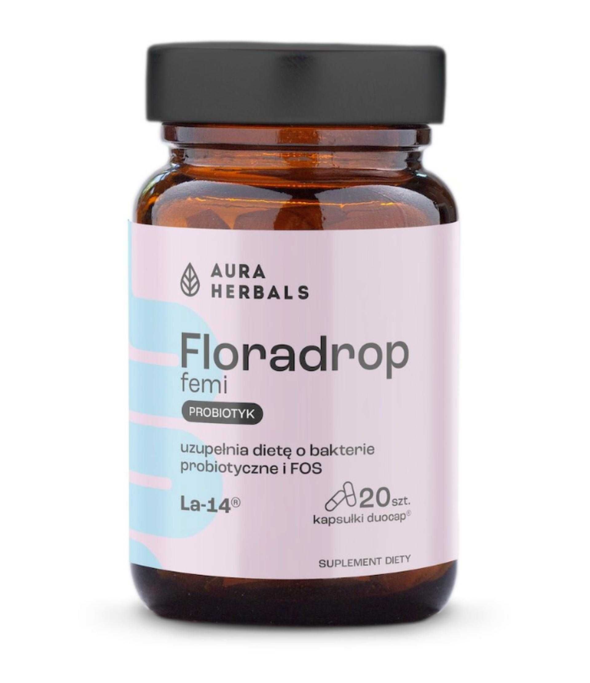 Floradrop femi probiotyk kapsułki 20 sztuk Aura Herbals
