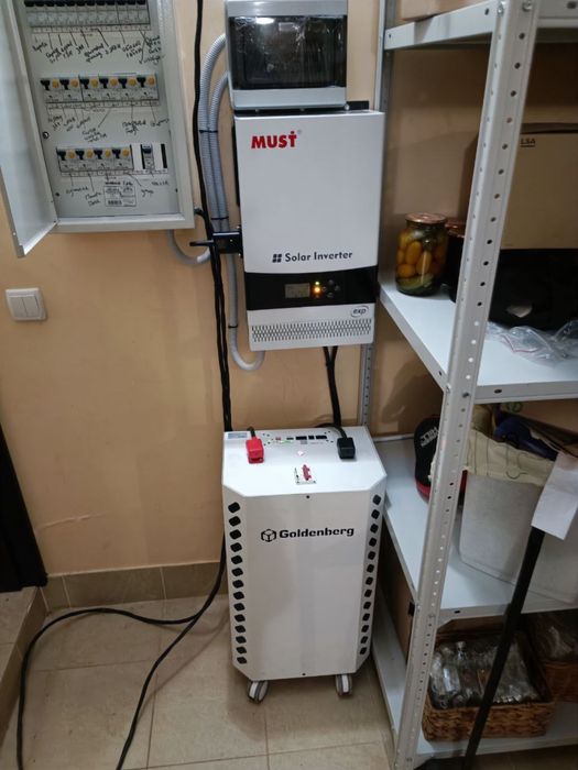 Монтаж інверторів, та підключення АКБ