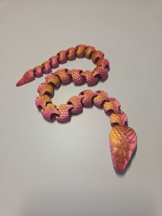 Wąż drukowany 3D | Ruchoma figurka