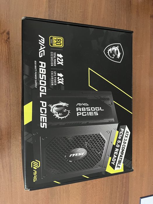 zasilacz MSI A850GL 850W 80+ Gold ATX 3.1