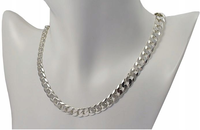 Łańcuszek Srebrny Pancerka 7,5 mm Grawer Gratis