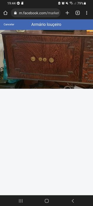 Armário louçeiro madeira maciça