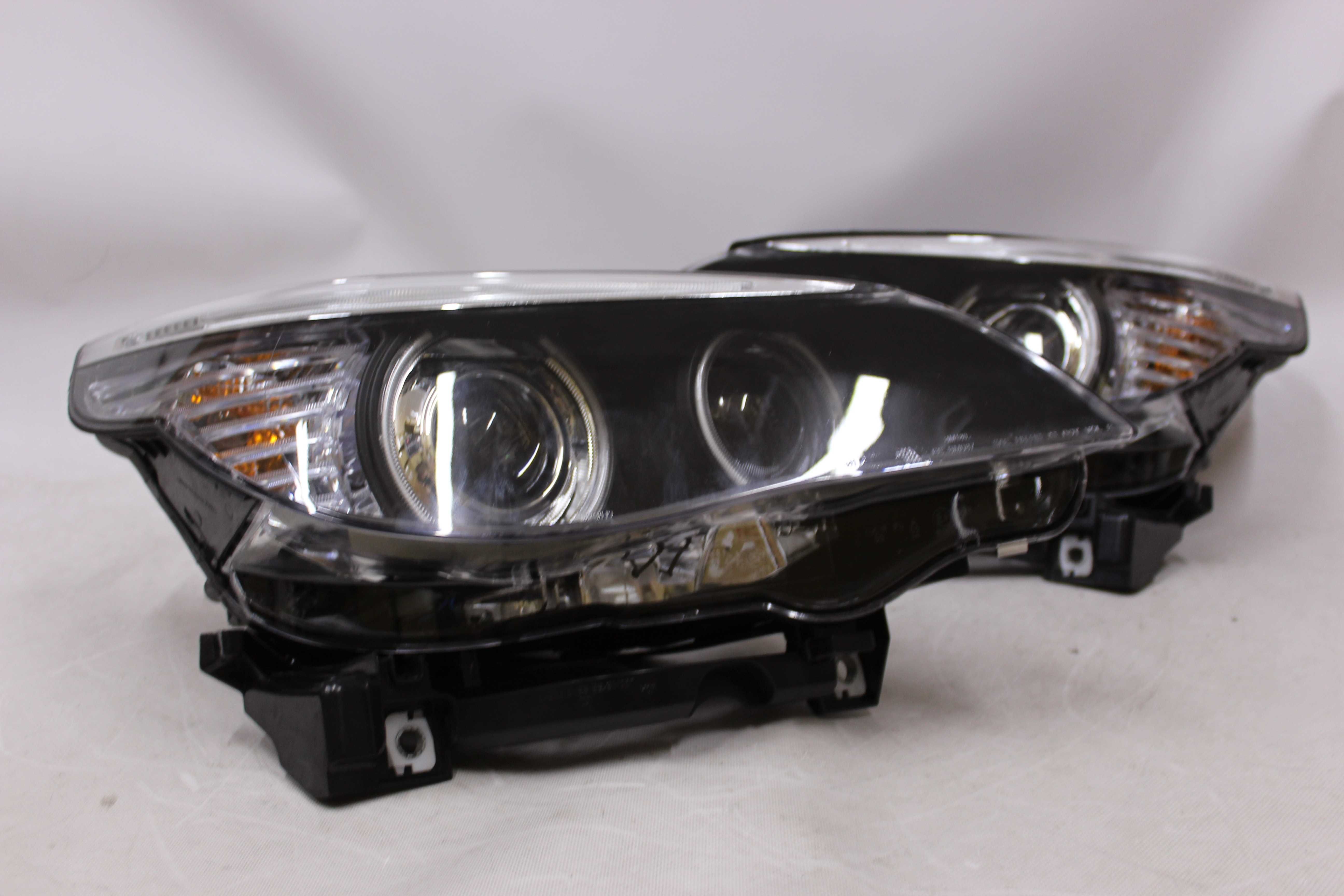 Lampy przednie przód BMW E60 E61 03-04 XENON D2S RINGI CCFL LED PreLCI