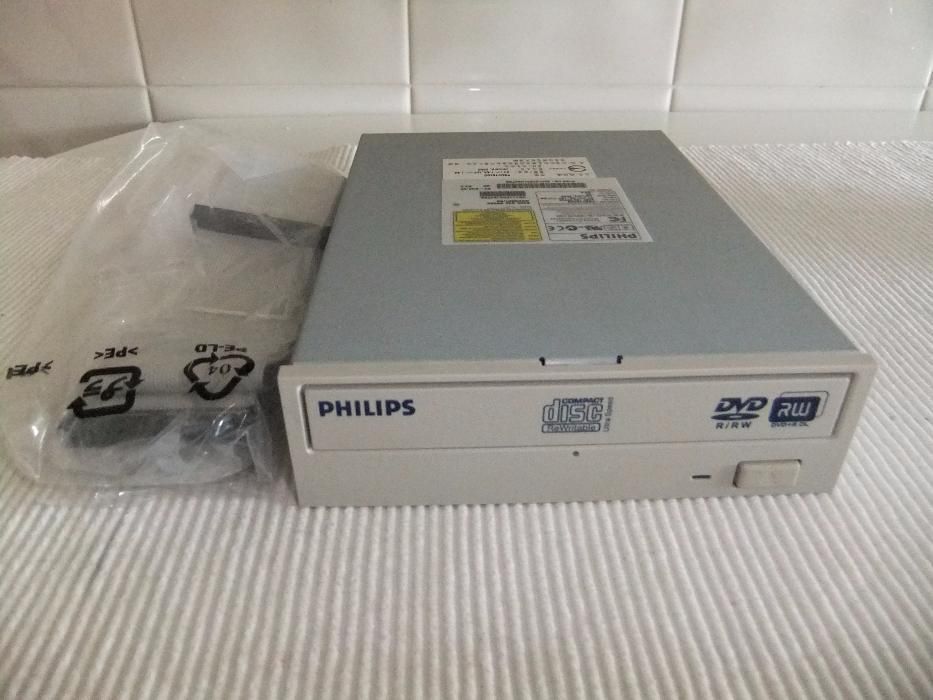 Leitor-Gravador DVD Philips + leitor CD.