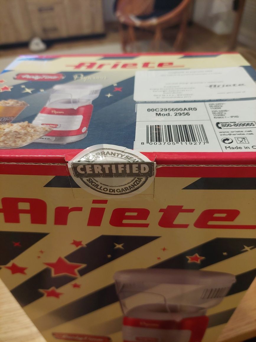 Ariete, maszyna do popcornu, automat do popcornu