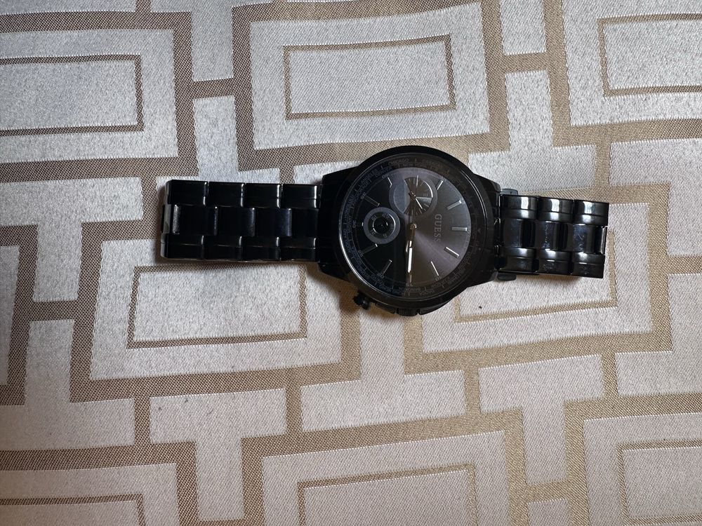 Czarny zegarek męski GUESS SPEC Z BRANSOLETKĄ GW0490G3