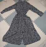 Sukienka maxi w grochy.