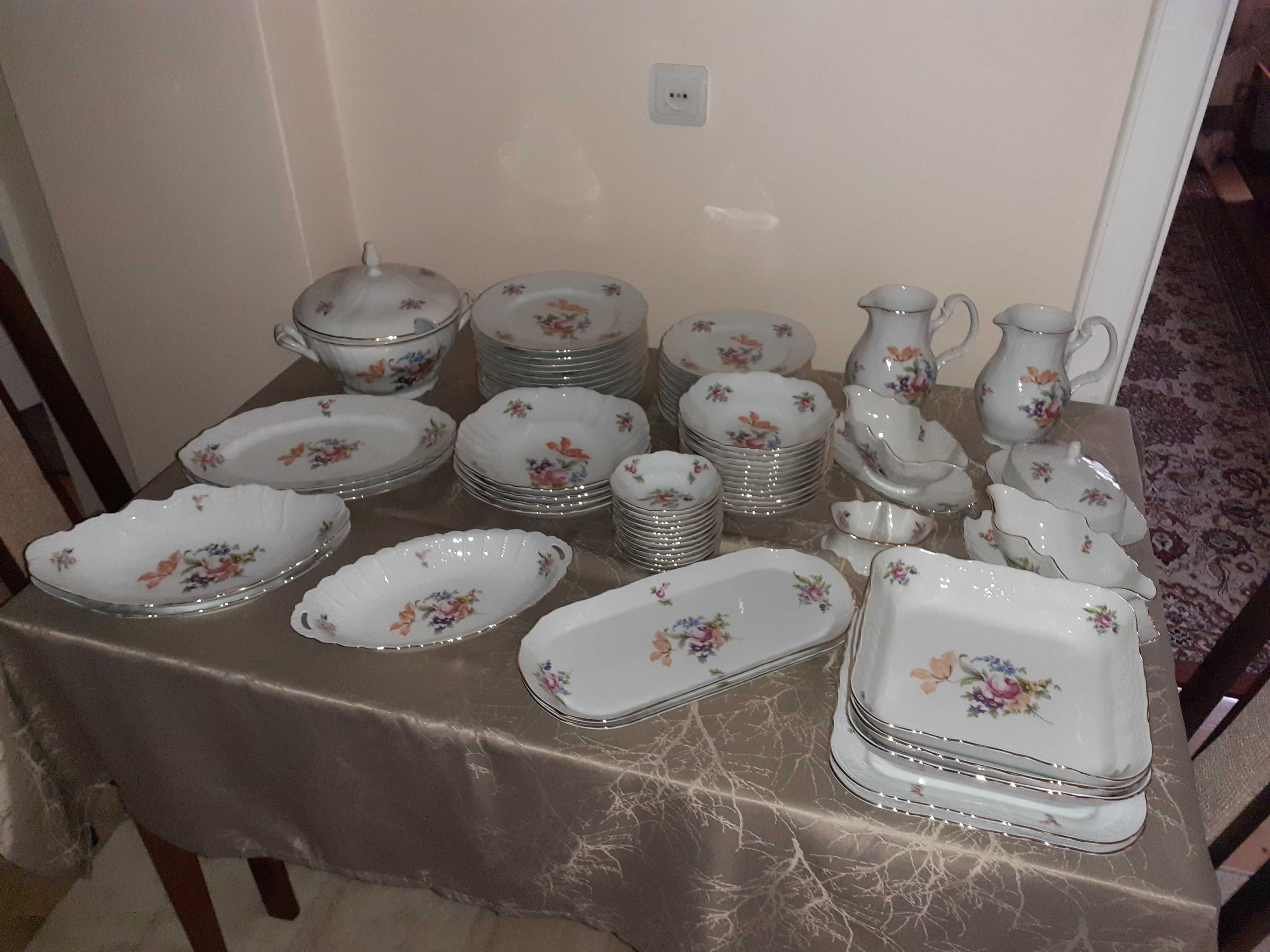 Тарелки 21 см Мейсенский букет Чехия Bernadotte блюдо тарілки фарфор