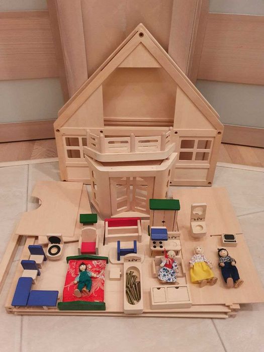 Детский меблированный деревянный домик Melissa & Doug,эко-домик.