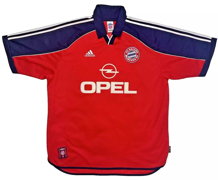 Bayern Munich 1999/2001 Home Football Adidas 627265 XL #19 JANCKER