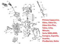 Zestaw uszczelek Saeco Minuto,Primea,Taela,Odea,Exprelia,Lirka