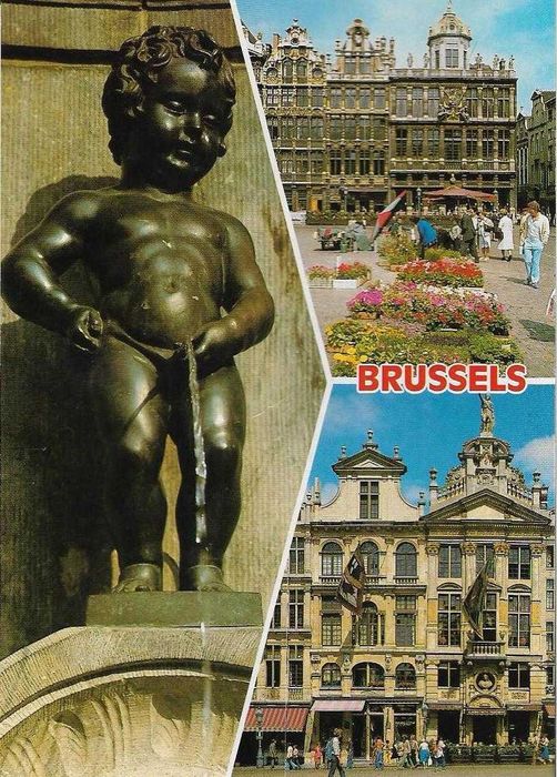 Bélgica - - - Postais antigos (cerca de 30 anos) - - - - - Postais