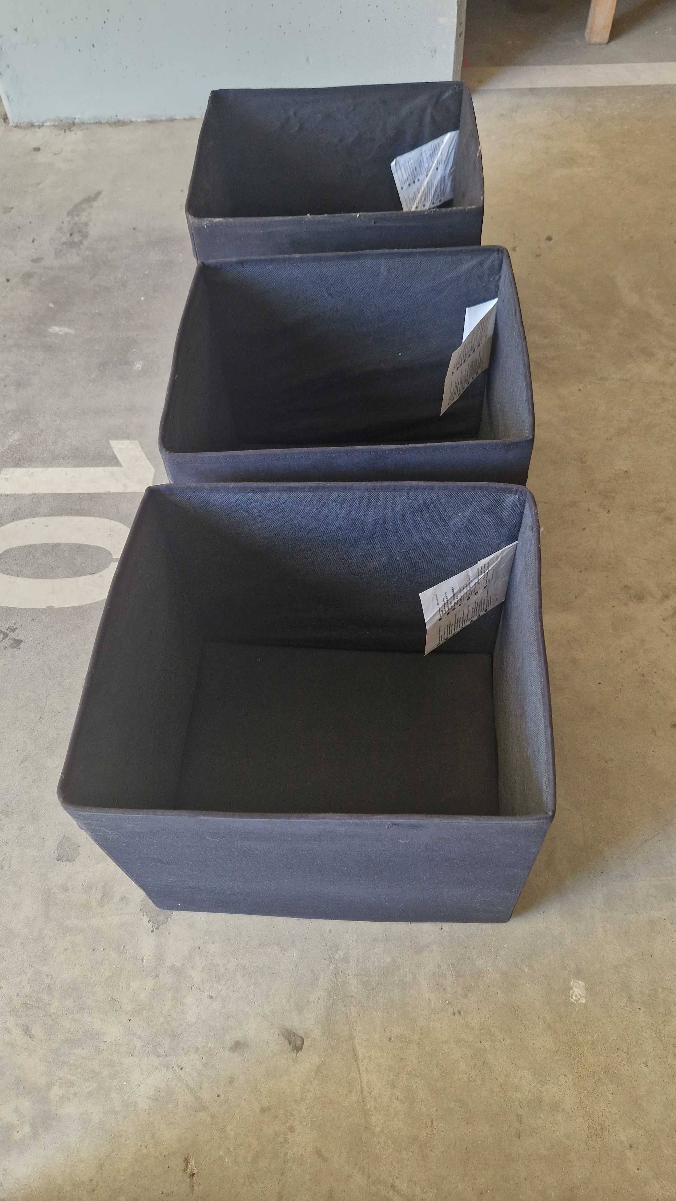 3 Caixas de arrumação Ikea, modelo Drona