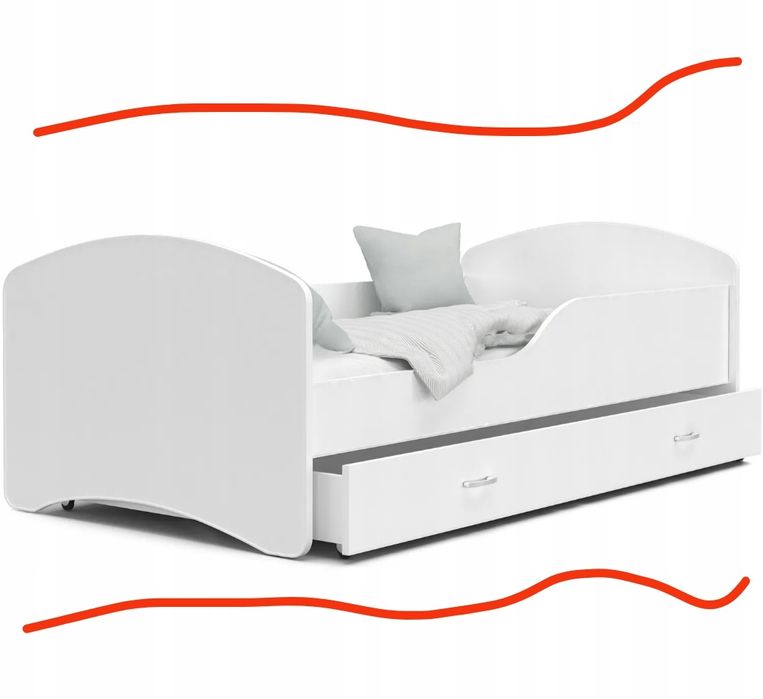 łóżko, regał ratis