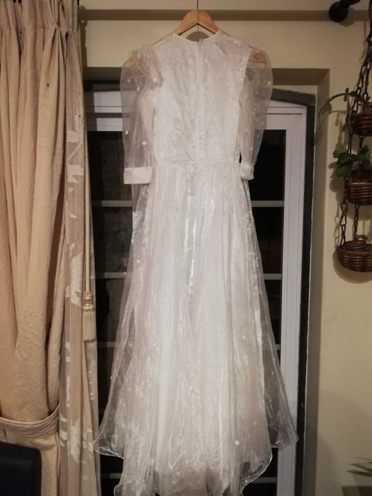 Vestido de Noiva e sapatos