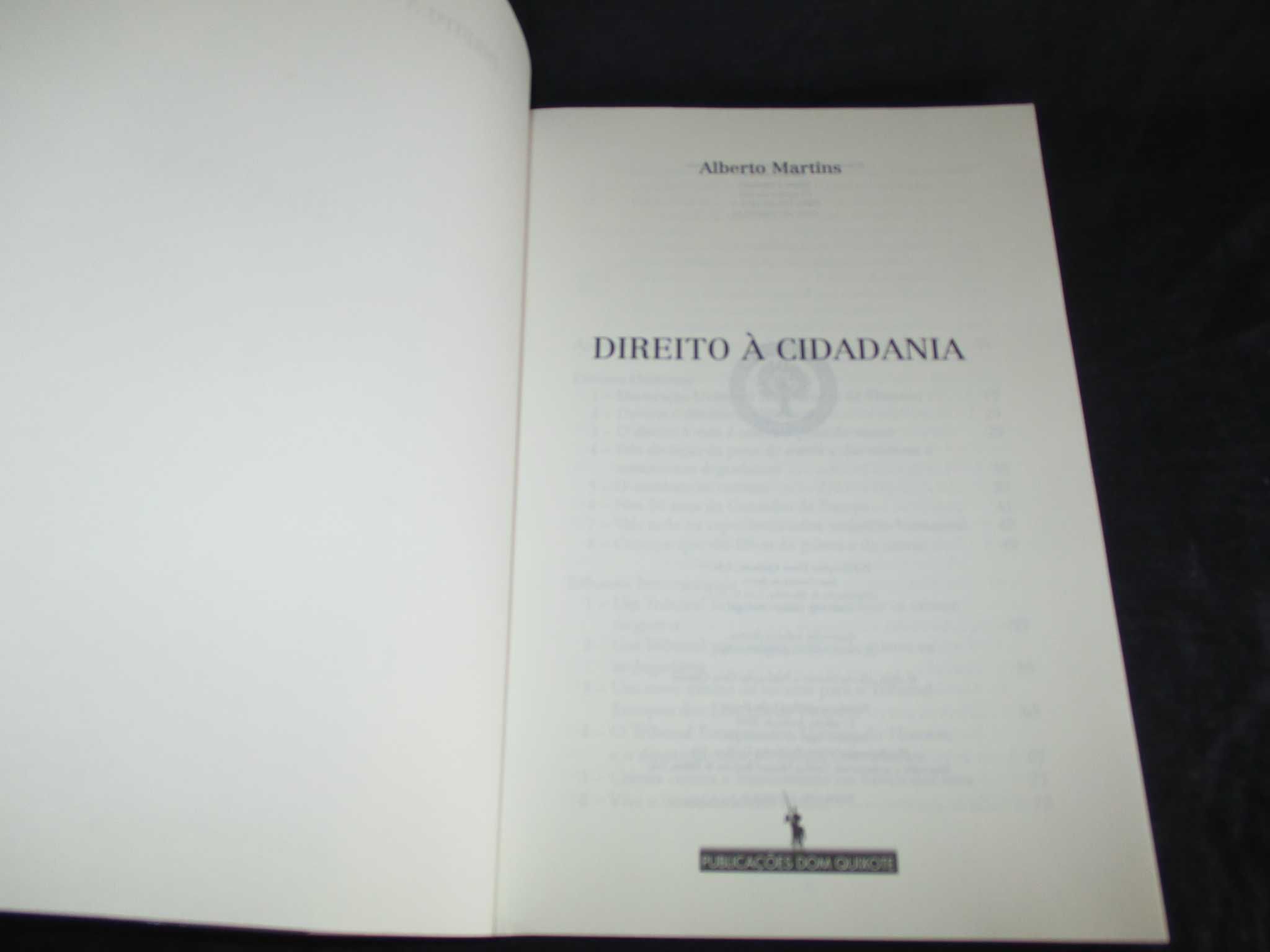Livro Direito à Cidadania Alberto Martins