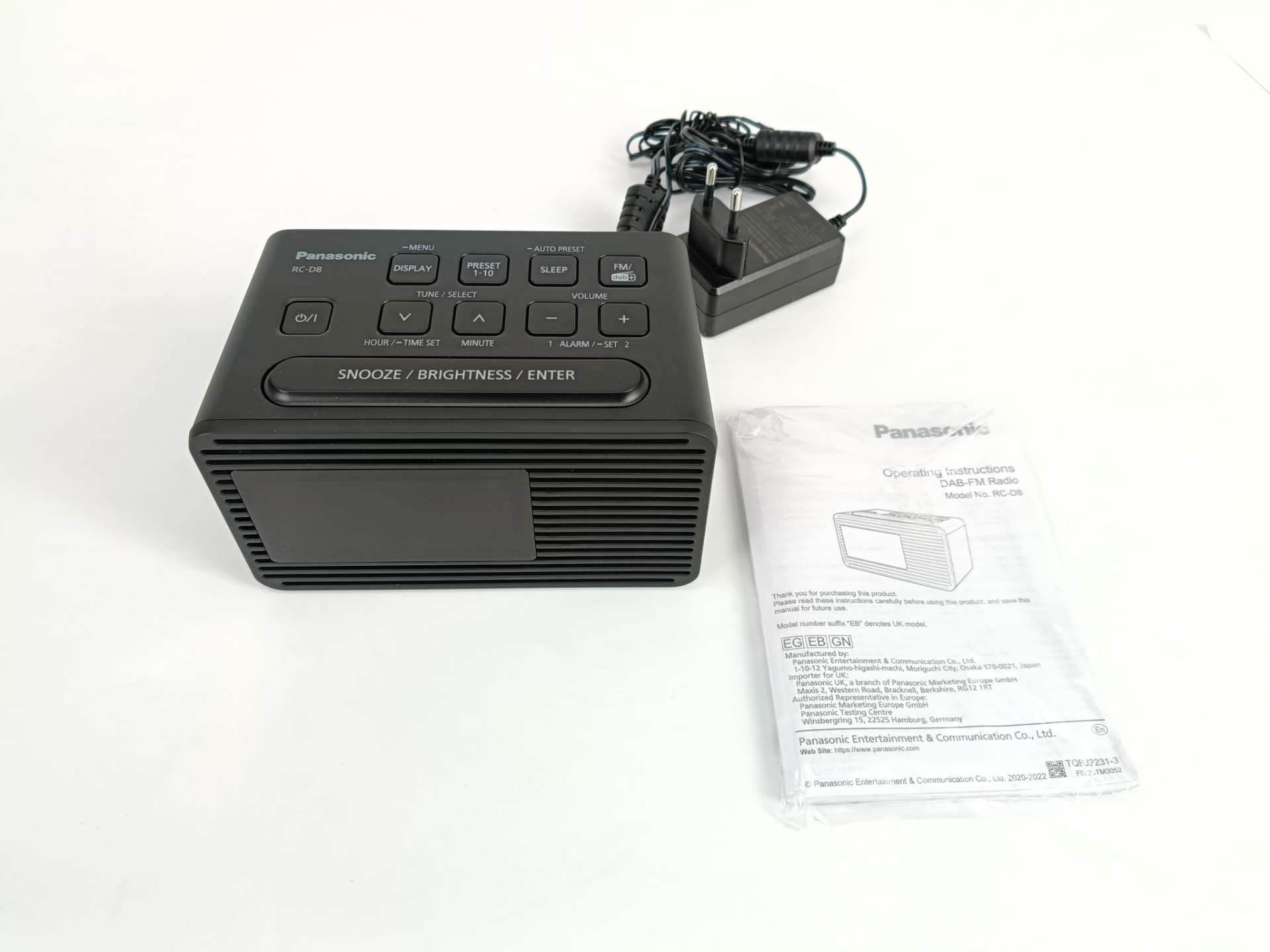 Panasonic RC-D8 radio DAB+ z budzikiem, możliwość zapisania 10 stacji