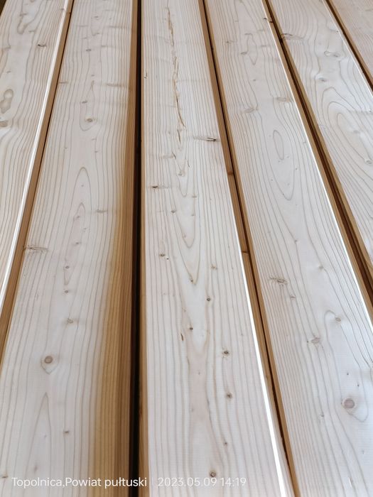 PROMOCJA!Deska elewacyjna podwójna faza szalówka modrzew