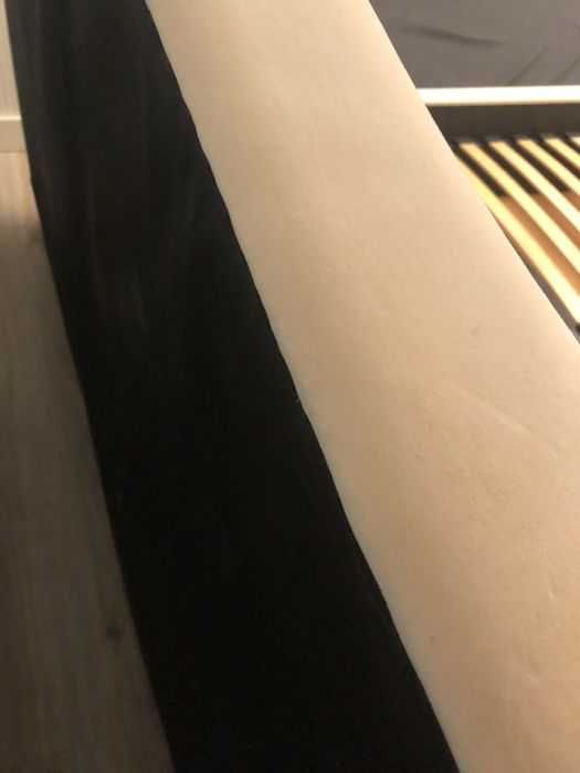 Łóżko tapicerowane 160x200 jak nowe glamour kremowe