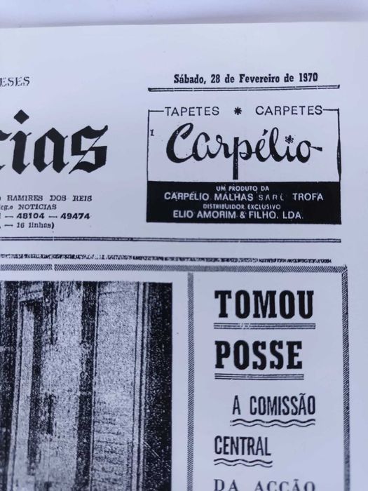 Vendo 1ª Página DN de 28 Fevereiro 1970