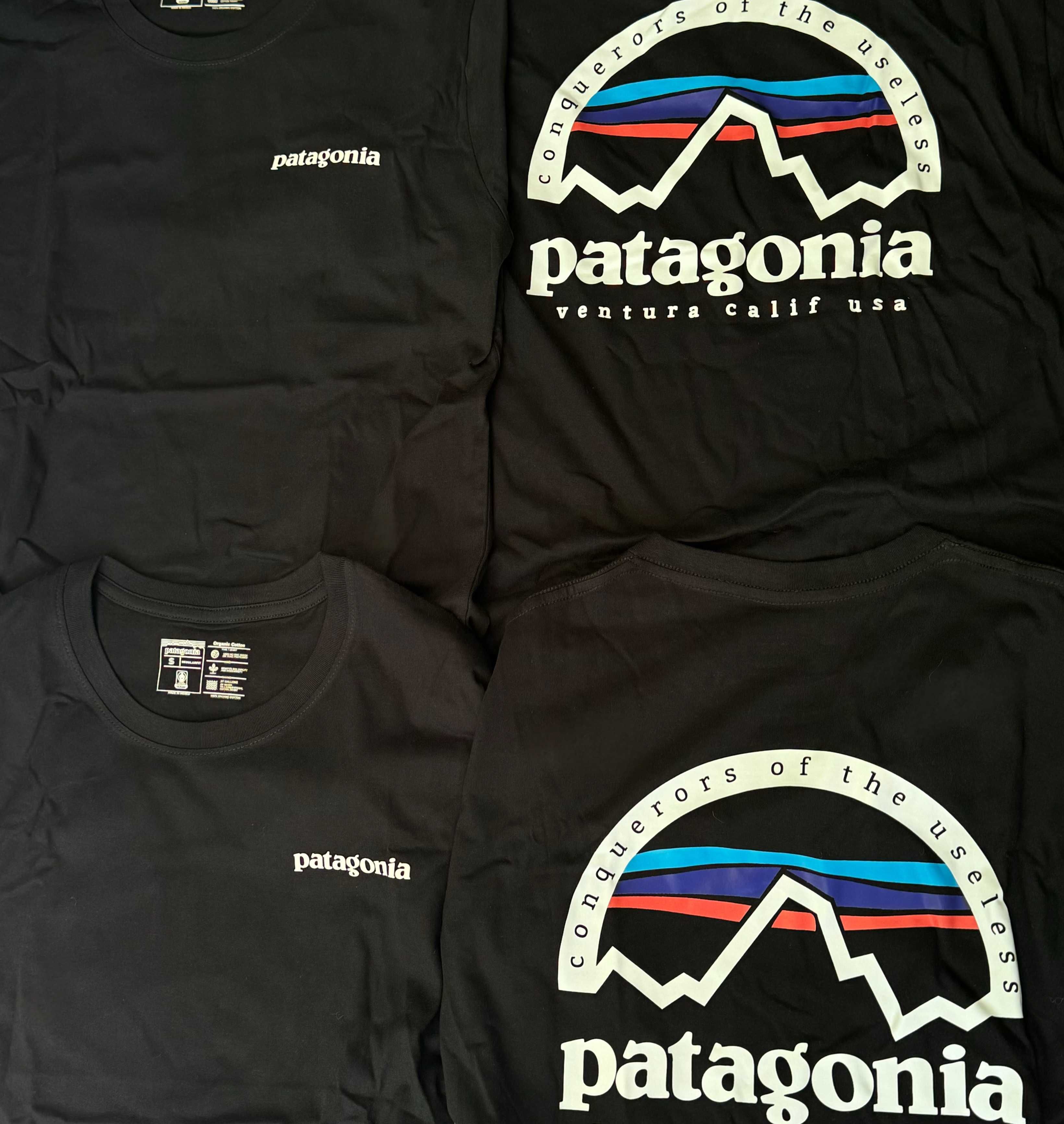 Футболка Patagonia Ventur Calif Usa(S, M, L) у чорному кольорі.