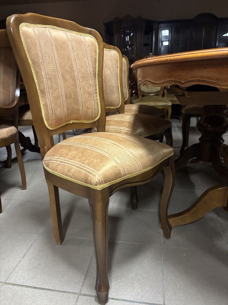 Wloski Stylowy Zestaw Rozkładany Stół 8 Krzeseł Meble Stylowe Italy