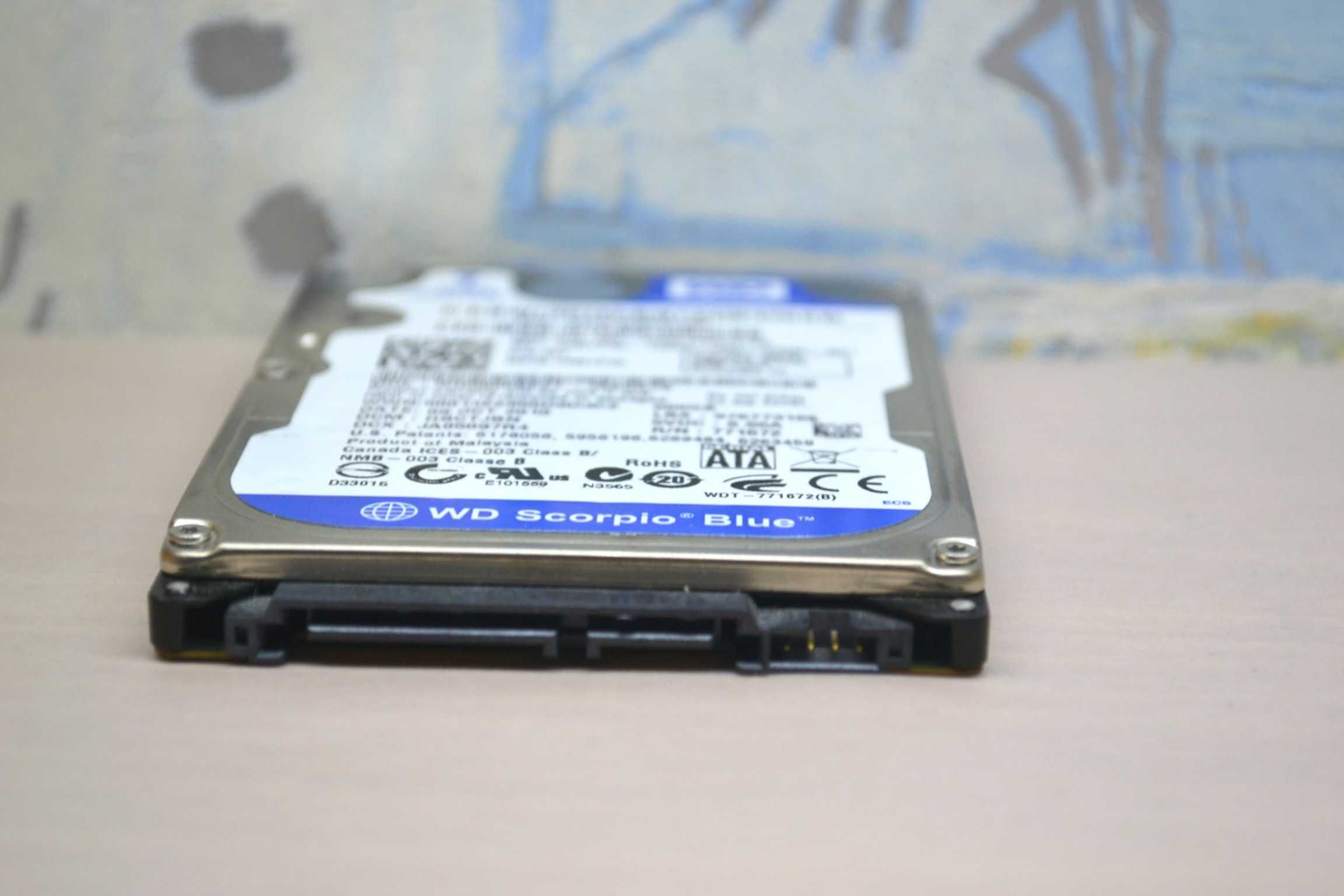 dysk HDD 2,5" 500GB WD SCORPIO testowany hdtune stan bardzo dobry