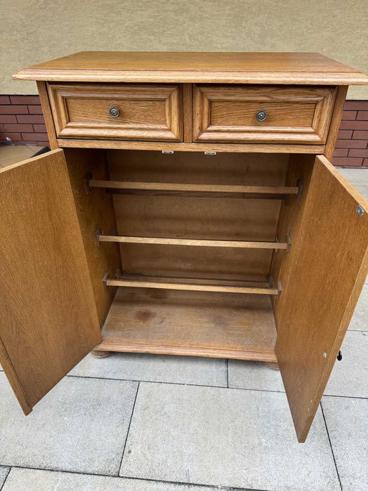 szafka na buty kolor dąb rustykalny płytka wąska przedpokój komoda