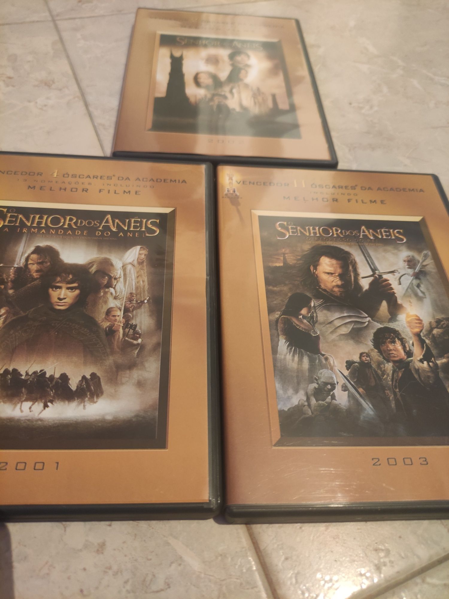 Trilogia Senhor dos Anéis em DVDs