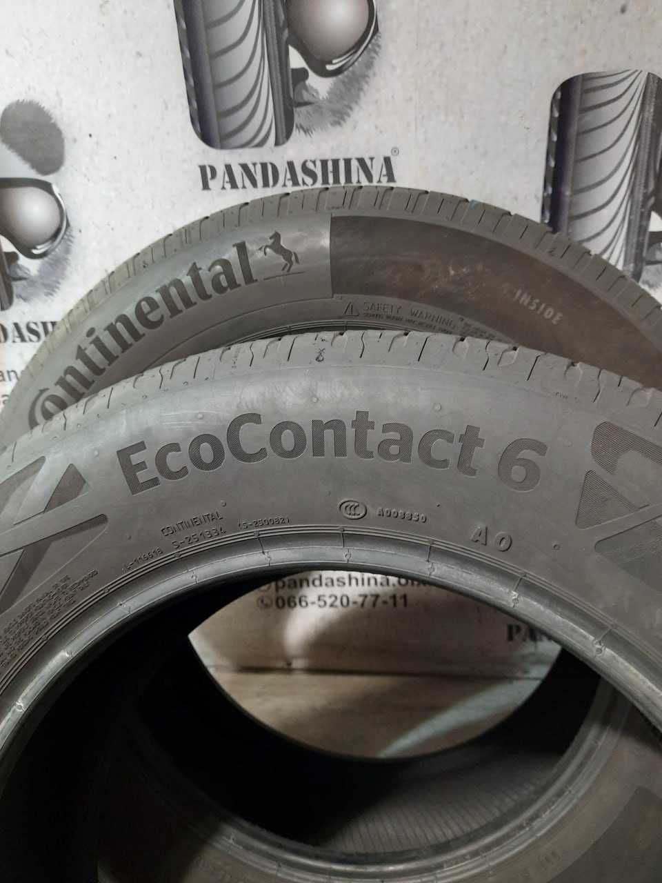 Шини 215/65 R17 CONTINENTAL EcoContact 6 б/в Літо склад