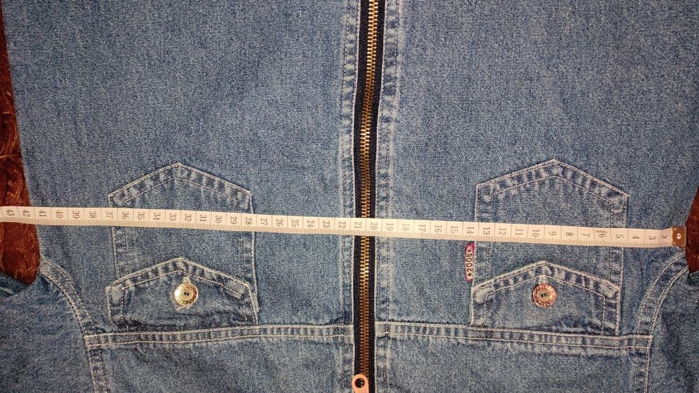 Джинсова куртка-рубашка