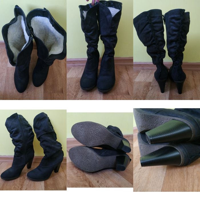 Жіночі сапожки 39 розмір ботінки сапоги зима взуття зимові